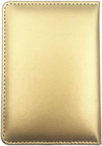 Missmore PU Leather Passport Cover with Gold USA Logo Printed for Travel (Champagne)