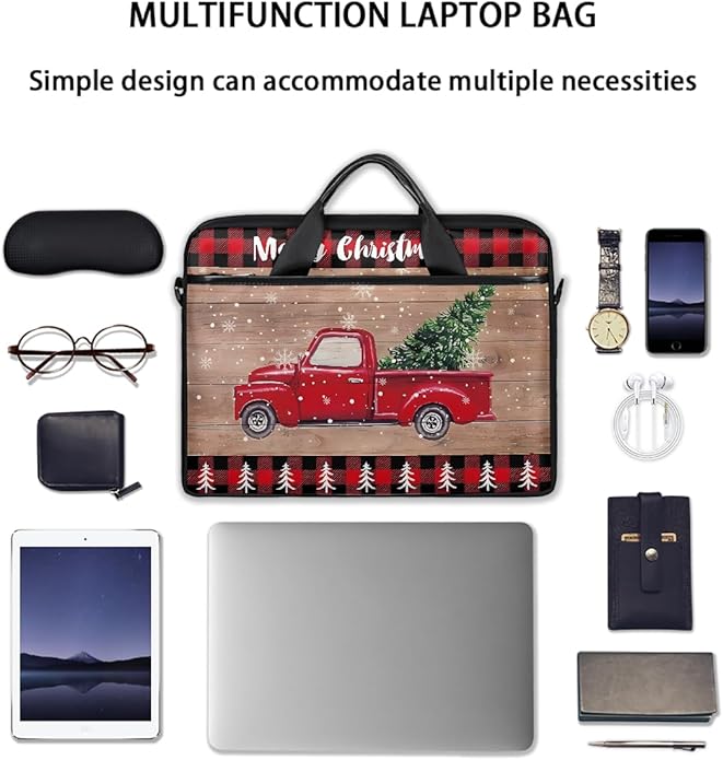 Laptop Shoulder Bag for Women Men, Waterproof Computer Case Messenger Bag Briefcase for Business Office Travel