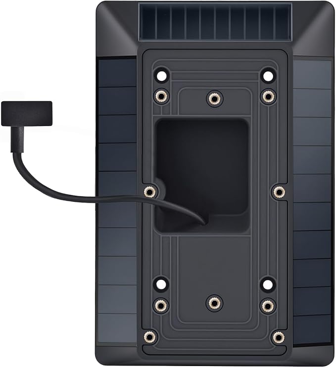 Solar Charger Compatible with Ring Video Doorbell (2020 Release), Micro USB Port Only, Not for USB-C or 2-Prong Ports, Waterproof Solar Panel for Continuous Power
