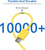 Type C Charger Fast Charging USBC Charger Block 25W Super Fast Wall Chargers for Galaxy S25 S24 S23 S22 S21/S21 Ultra/S20/S20 Ultra/Note 20 Ultra,Android Chargers(Yellow)