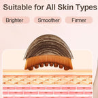 Dry Brushing Face Brush, Lymphatic Contour Face Brush, Chin & Jawline Sculpting, Lymphatic Drainage Massager for Face, Ergonomically Designed to Fit The Skin Precisely (2PCS)