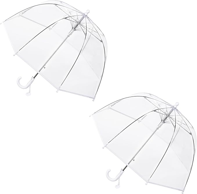 Kids Clear Umbrella for Rain Dome Bubble Umbrellas Windproof for Kids Boys and Girls