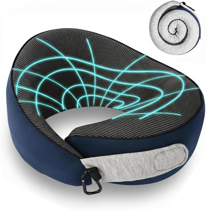 Travel Pillows for Airplanes,Neck Pillow for Traveling, Memory Foam Travel Pillows Neck Support Sleep for Long Flight,Suitable for Airplanes,Offices and Cars