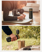 RECAFIMIL Portable French Press Stainless Steel Coffee Maker Travel French Press Insulated Bottle Cup - 320ml Portable Coffee Maker with Double Wall Insulation, Ideal for On - the - go Coffee Lovers
