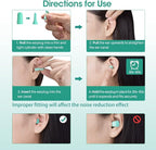 Ultra Soft Ear Plug for Sleeping, 120 PCs High Noise Cancelling Earplug with Aluminum Case, Industrial-Grade Hearing Protection Earplug for Snoring/Working/Studying/Side Sleeper, Slow Rebound