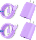 Super Fast Charger Type C, 25W USB C Wall Charger Fast Charging for Samsung Galaxy S26 Ultra/S26/S26+/S25 Ultra/S25/24 Ultra/S24/S23 Ultra/S22 Ultra with 10FT Long Android Type C Charger Cable 2Pack