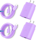 Super Fast Charger Type C, 25W USB C Wall Charger Fast Charging for Samsung Galaxy S26 Ultra/S26/S26+/S25 Ultra/S25/24 Ultra/S24/S23 Ultra/S22 Ultra with 10FT Long Android Type C Charger Cable 2Pack
