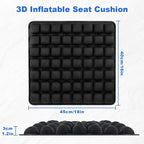 Sonduur 18" x 16" Travel Cushion for Airplane Seat, Adjustable Portable Inflatable Seat Cushion for Air Travel, High Profile Travel Seat Cushions for Airplanes, Lycra Material