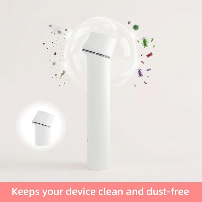 2Pcs Silicone Protective Head Case Suitable for Mini Booster Pro，Beauty Device Cover Head Cap for Mini Booster Pro Accessory (White)