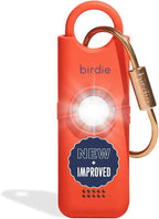 She’s Birdie 3.0 New Version – The Original Personal Safety Alarm for Women by Women–Loud Siren, Flash Light and Rechargeable Battery in a Variety of Colors (Coral Orange)