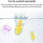 Ear Plugs, 8 Pairs Reusable Earplugs for Sleeping Noise Cancelling Waterproof Noise Reduction Earplugs for Sleeping, Swimming, Snoring, Concerts, Work, Noisy Places