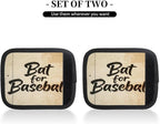 2 Pack Luggage Handle Wrap with Travel Tags - Non-Slip Protective Cover Soft Handle Grips Covers for Suitcase(Vintage Bat for Baseball)