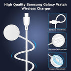 Fast Charger for Samsung Watch Charger, Magnetic Wireless USB C Galaxy Charging Pad with 3FT Type C Cable Cord for Samsung Galaxy Watch 8 Classic/8/7/6 Classic/6/5 Pro/5/4/4 Classic/3/Active 2 1