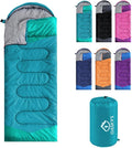 oaskys Camping Sleeping Bag - 3 Season Warm & Cool Weather - Summer Spring Fall Lightweight Waterproof for Adults Kids - Camping Gear Equipment, Traveling, and Outdoors