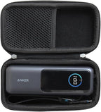Anleo Hard Travel Case for Anker 25,000mAh Laptop Power Bank (Black) - Protective Storage Box Compatible with Anker 25K, Durable EVA Shell