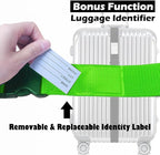 Ultra Long Heavy Duty Luggage Straps for Suitcases/Uprights/Duffels/Bags, 79" Adjustable Travel Packing Belts for Cargo Safety, Sturdy Baggage Strap Belts Multi-Pack