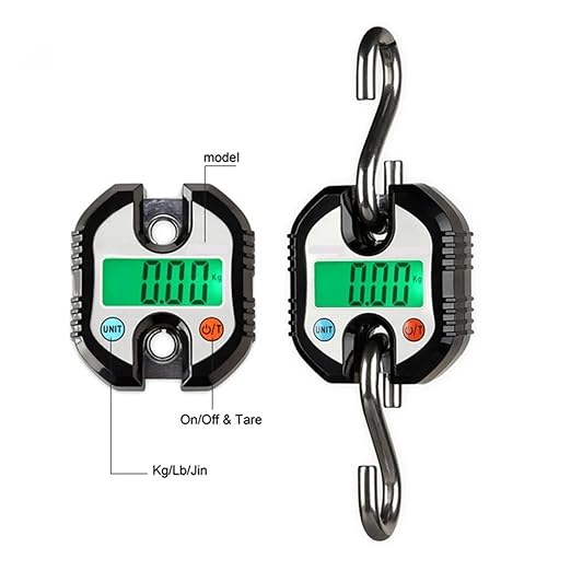 Luggage Weight Scale, Electronic Scale, LCD Backlight, Maximum Weight 150kg Mini Scale,for Travel(Black)