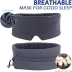 Mavogel Full Coverage Sleep Mask for Sleeping, Light Blocking Eye Mask with Adjustable Closure, Ultra Soft Breathable Modal Eye Cover for Women Men, Pressure-Free for Travel, Nap & Shift Work