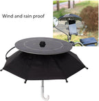 Topyond Phone Umbrella, 10W Solar Charger Sun Shade for Cell Phones, Suction Cup Stand, Outdoor Anti-Glare Protection, for Beach Travel and Outdoor Enthusiasts