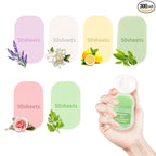 300 Paper Soap Sheets for Travel - 6packs Travel Size Foaming Hand Soap Sheets Refills with 1 Portable Box for Hand Washing Disposable Scented Mini Flakes Traveling Camping Hiking Essentials