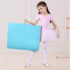 Univivi 40 Inch Girls Garment Bags for Dance Costumes, Dance Competition Garment Bag with 3 Medium Clear Zipper Pockets for Dance Essentials and Accessories, Dance Shoes (Blue), 1 Pack, UN0750