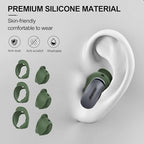 [3 Pairs] Ear Tips Cover for Bose QuietComfort Earbuds II (2022) &Bose QuietComfort Ultra Earbuds (2023), Silicone Sport Ear Hook Cover, Anti-Slip Replacement Eartip Accessories (S,M,L) (Green)