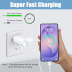 Super Fast Charger Type C,25W USB C Wall Charger Fast Charging Block for Samsung Galaxy S26/S25/S24/S24 Ultra/S24 Plus/S23/S23 Ultra/S23 Plus/S22/S22Ultra/S22+/Note 20/S20/S21 &10FT C Charger Cable
