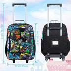 WZLVO Kids Luggage for Boys and Girls, Cute Dinosaur Unicorn Rolling Wheels Suitcase for Toddler Children