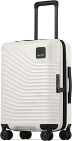 Coolife Carry On Luggage Expandable Hardside Upgrade PC Durable Lightweight Travel Suitcases with Dual Spinner Wheels & TSA Lock (White, Carry-On 20-Inch)