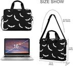 Goth Bats Halloween Laptop Case 15.6 inch Computer Bag Waterproof Laptop Briefcase Laptop Bag for Women & Men