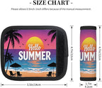 2 Pack Luggage Handle Wrap with Travel Tags - Non-Slip Protective Cover Soft Handle Grips Covers for Suitcase(Hello Summer)