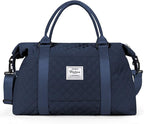 HYC00 Travel Duffel Bag,Carry-on Overnight Weekender Bags for Women,Sports Tote Gym Bag with Wet Pocket