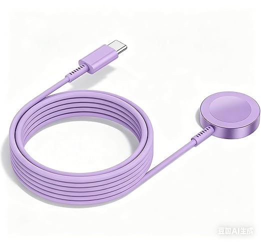 2Pack for Apple Watch Charger Cable, Magnetic Fast Charger to USB-C Cable 3FT, Wireless Fast iWatch Charger Portable Compatible with iWatch Ultra/Series 9/8/7/6/SE/SE2/5/4/3/2/1-Purple