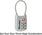 Master Lock 4688D Set Your Own Combination TSA Approved Luggage Lock, 1 Pack, Assorted