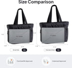TOPEAST Tote Bag for Women Puffer Travel Carry On Bags with Laptop Compartment & Cup Holder Work Tote for Weekend Overnight