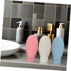 SEWACC 6pcs 60ml Travel Squeeze Bottles for Shampoo and Lotion Refillable Leak-proof Plastic Containers with Flip Caps for Bathroom and Travel Use