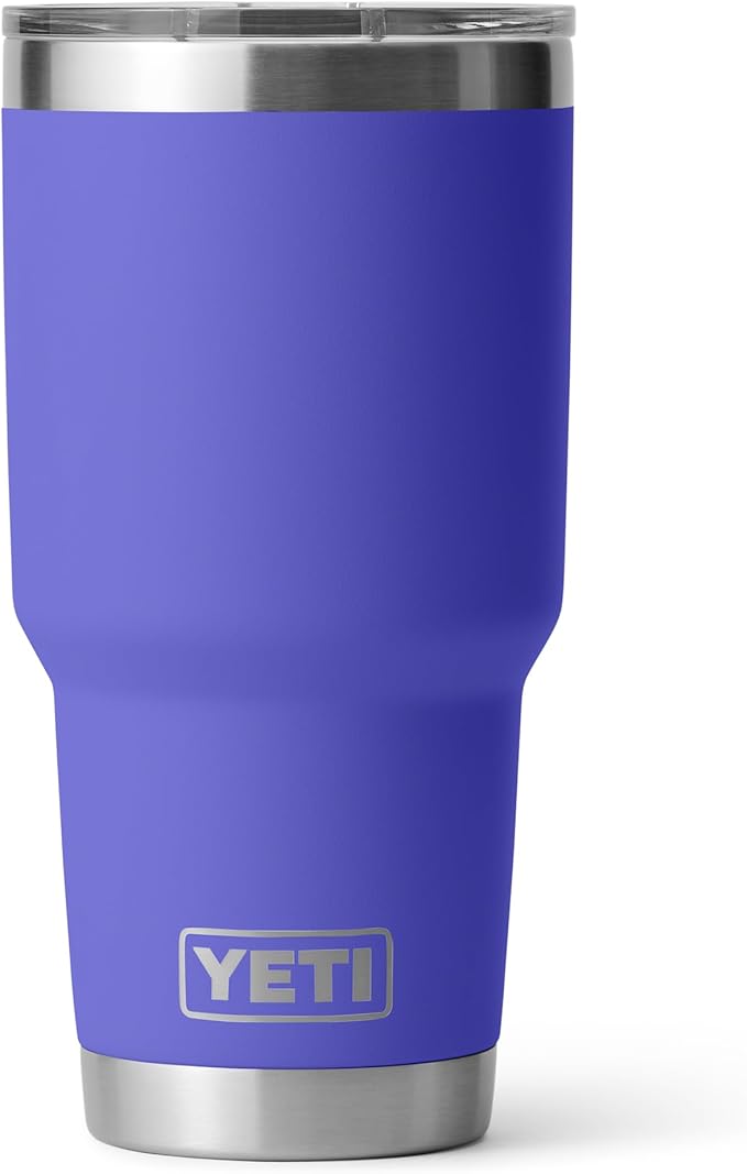 YETI Rambler 30 oz Tumbler, Stainless Steel, Vacuum Insulated with MagSlider Lid, Ultramarine Violet