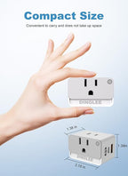Mulit Plug Wall Outlet with USB C, 2 Pack Outlet Extender 2AC 1USBA 1USBC, 3 Way Plug Wall Splitter with Night Light, Multiple Plug Adapter for Travel Home Office PD 20W