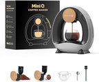 RECAFIMIL MINI Q 2-in-1 Single Serve Coffee Maker - Brew K-Cups or Ground Coffee (4-8 oz) - Compact Americano Coffee Brewer with Reusable Filter (Grey)