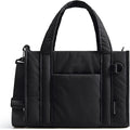 BAGSMART Boxy Tote Bag for Women, Crossbody Bag with Zipper, Crush Bow Purses for Travel Work College