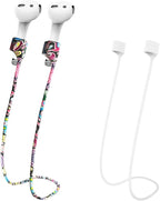 Magnetic Anti-Lost Straps for AirPods,Colorful Soft Silicone Sports Lanyard, Neck Rope Cord
