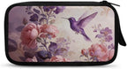 Purple Hummingbird Cord Organizer Travel Portable Electronic Organizer Travel Case Tech Pouch for Cable Cord Charger Phone Earphone Power Bank