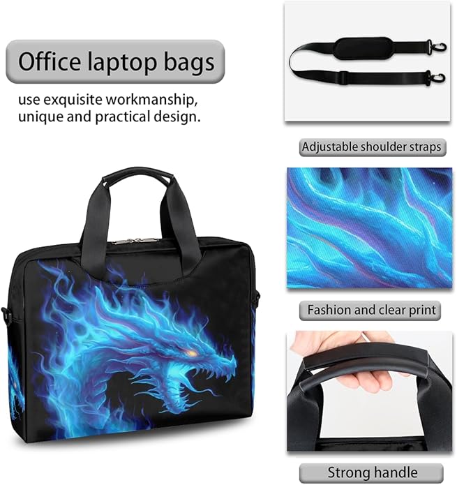 Cute Laptop Shoulder Bag for Women Men, Computer Laptop Bag Laptop Sleeve Case Laptop Satchel Briefcase Carrying Bag QA-1