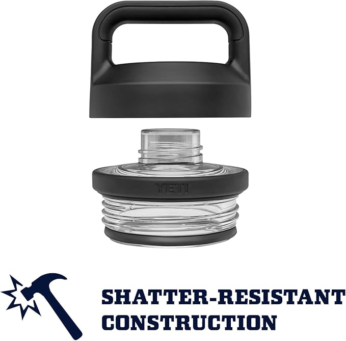 YETI Rambler 26 oz Bottle, Vacuum Insulated, Stainless Steel with Chug Cap, Black