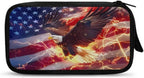 American Flag Electronic Organizer Travel Cable Organizer Bag Portable Pouch Electronic Accessories Carry Case for Cable Cord Charger Phone Earphone Tech Pouch