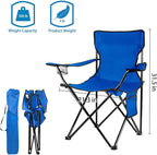 Damei century 4Pack Folding Camping Chairs-Lightweight, Installation-Free, Portable Chair for Beach, Lawn, Outdoor Sports