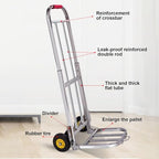 Heavy Duty Folding Hand Truck Luggage Cart & Sack Barrow Versatile Shopping Trolley & Household Porter for Easy Transportation (Size: 80 105x32x30cm)