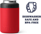 YETI Rambler 12 oz. Colster Can Insulator for Standard Size Cans, Rescue Red (NO CAN INSERT)
