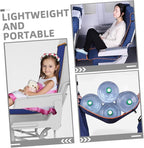 SOLUSTRE Portable Airplane Travel Hammock Lightweight Footrest Bed for Comfortable Sleep Adjustable Size Foot Sling for Long Car Train and Plane Journeys