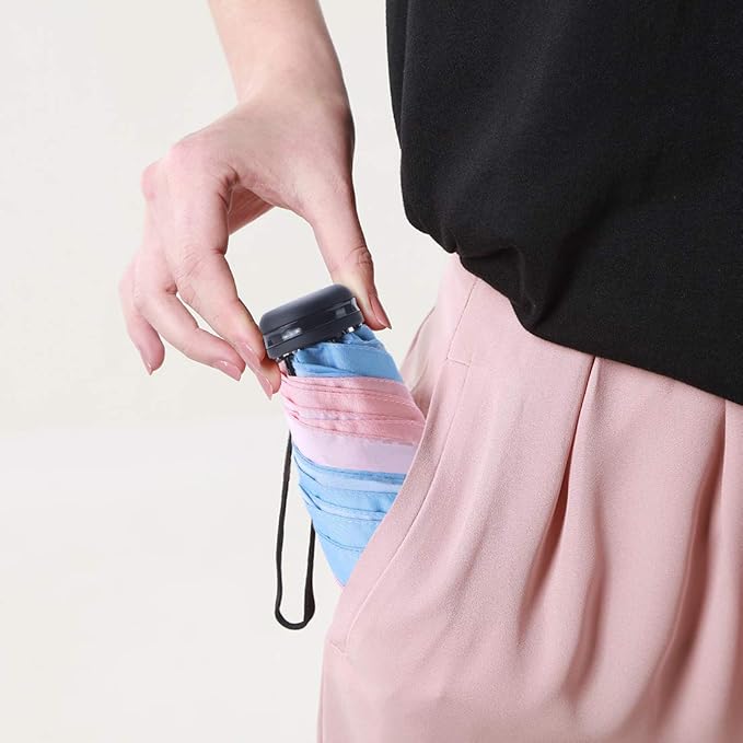 RUMBRELLA Mini Teflon Purse Umbrella With 99% UV Protection for Travel